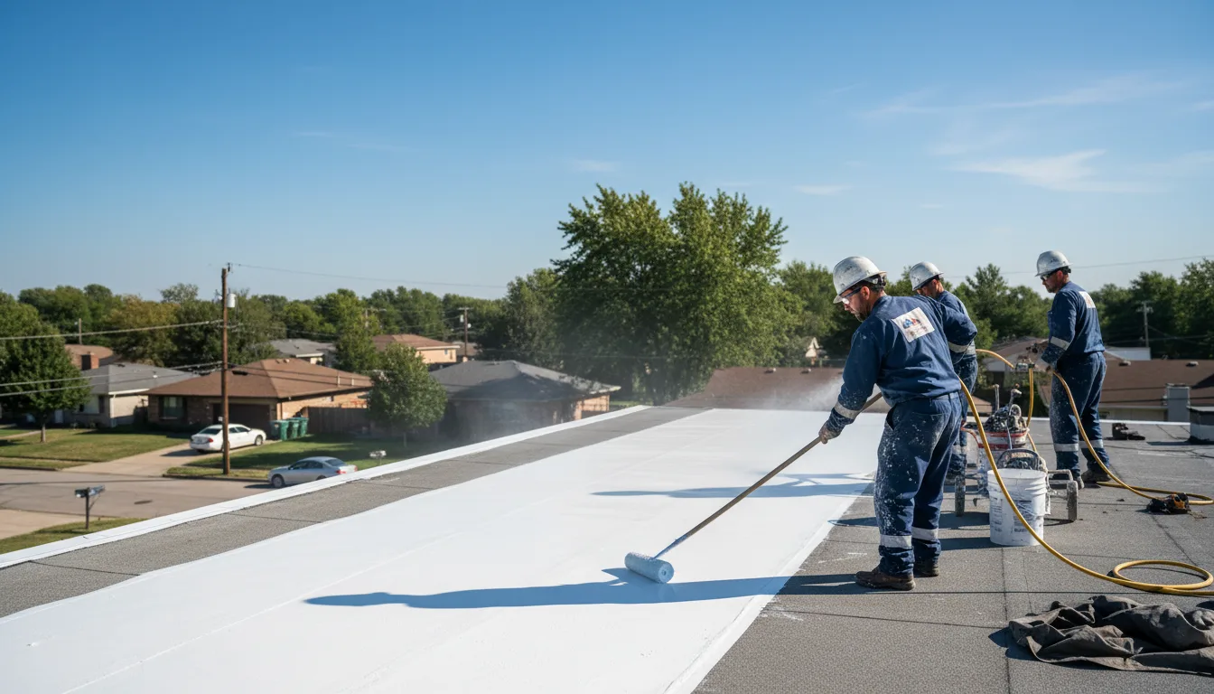 Commercial roof coating in Elgin, TX near me